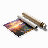 Extra large canvas print of muted watercolor floral art, ideal for classy bathroom or large living room decor.