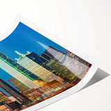 Extra large wall art featuring line art flowers in black on white canvas, ideal for large living room wall decor.