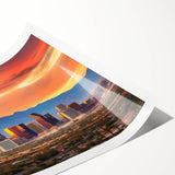 Extra large wall art featuring line art flowers in black on white canvas, ideal for large living room decor.