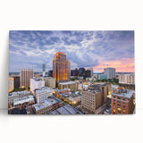 Large black and white acrylic print of a coffee cup, ideal for kitchen wall art.