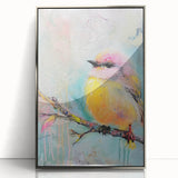 Framed acrylic wall art featuring a modern silver design, showcasing a sleek front view with vibrant colors and a glossy finish, enhancing any contemporary space.
