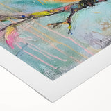 Rolled canvas showcasing vibrant African tribal wall art, featuring intricate patterns and colors, carefully packaged in a durable cardboard tube for safe transport.