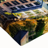 Large art canvas depicting a serene black and white landscape, ideal for bedroom wall decor.