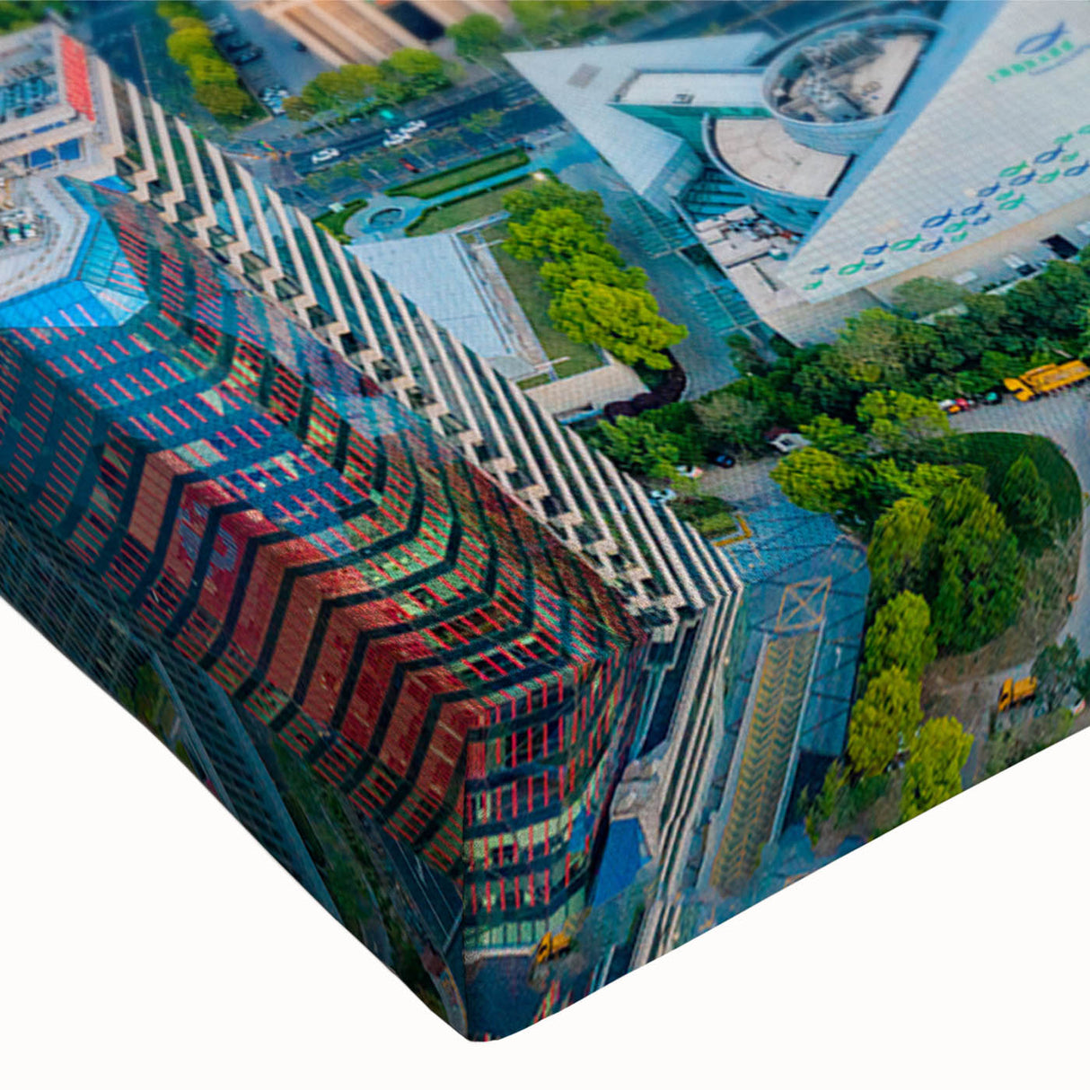 Large art of a black and white landscape painting on canvas, featuring serene mountain scenery, ideal for bedroom wall decor.