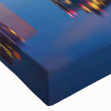 Large black and white landscape art painting on canvas, featuring a serene mountain scene, ideal for bedroom wall decor.