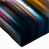 Large art depicting a black and white landscape painting on canvas, ideal for bedroom wall decor.