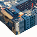 Large art print of a serene landscape in black and white tones on canvas, suitable for bedroom wall decor.