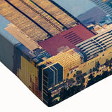 Large art canvas depicting a serene black and white landscape, ideal for bedroom wall decor.