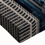 Large art featuring a black and white landscape painting on canvas, ideal for bedroom wall decor.