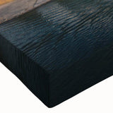 Large art depicting a black and white landscape painting on canvas, ideal for bedroom wall decor.