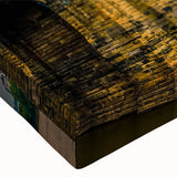 Large art, black and white landscape painting on canvas, featuring a serene mountain scene, ideal for bedroom wall decor.