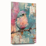 Acrylic glass side view showcasing clear, polished edges with multiple mounting pins, ideal for modern home decor and art display solutions. Perfect for showcasing vibrant artwork or photographs.