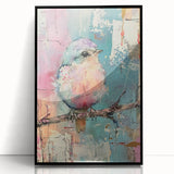 Framed acrylic wall art in a sleek black frame showcasing a vibrant abstract design, ideal for modern home decor. Perfect for enhancing living spaces with stylish color contrasts and artistic flair.