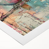 Rolled canvas showcasing vibrant African wall art design with intricate patterns, artistically packaged in a durable cardboard tube for easy transport and protection.