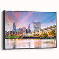 Black and white vintage poster art featuring a serene landscape, ideal for bedroom wall decor.