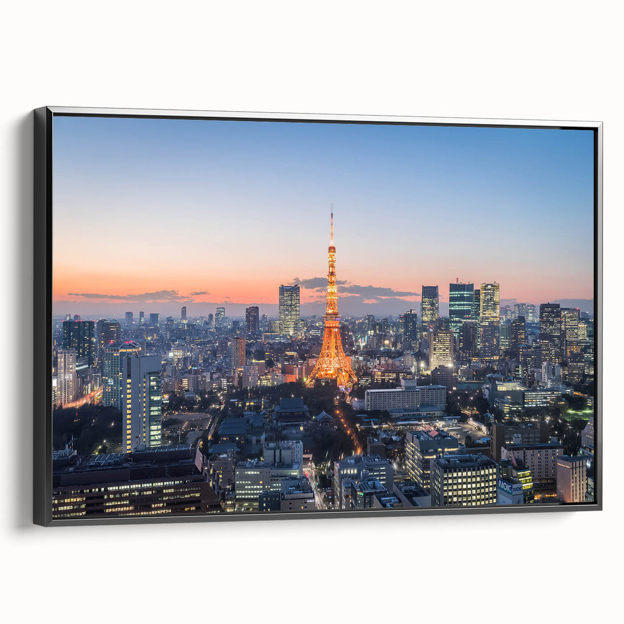 Black and white vintage poster art depicting a serene landscape, ideal for bedroom wall decor.