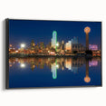 Black and white landscape art painting on canvas featuring a vintage poster design, ideal for bedroom wall decor.