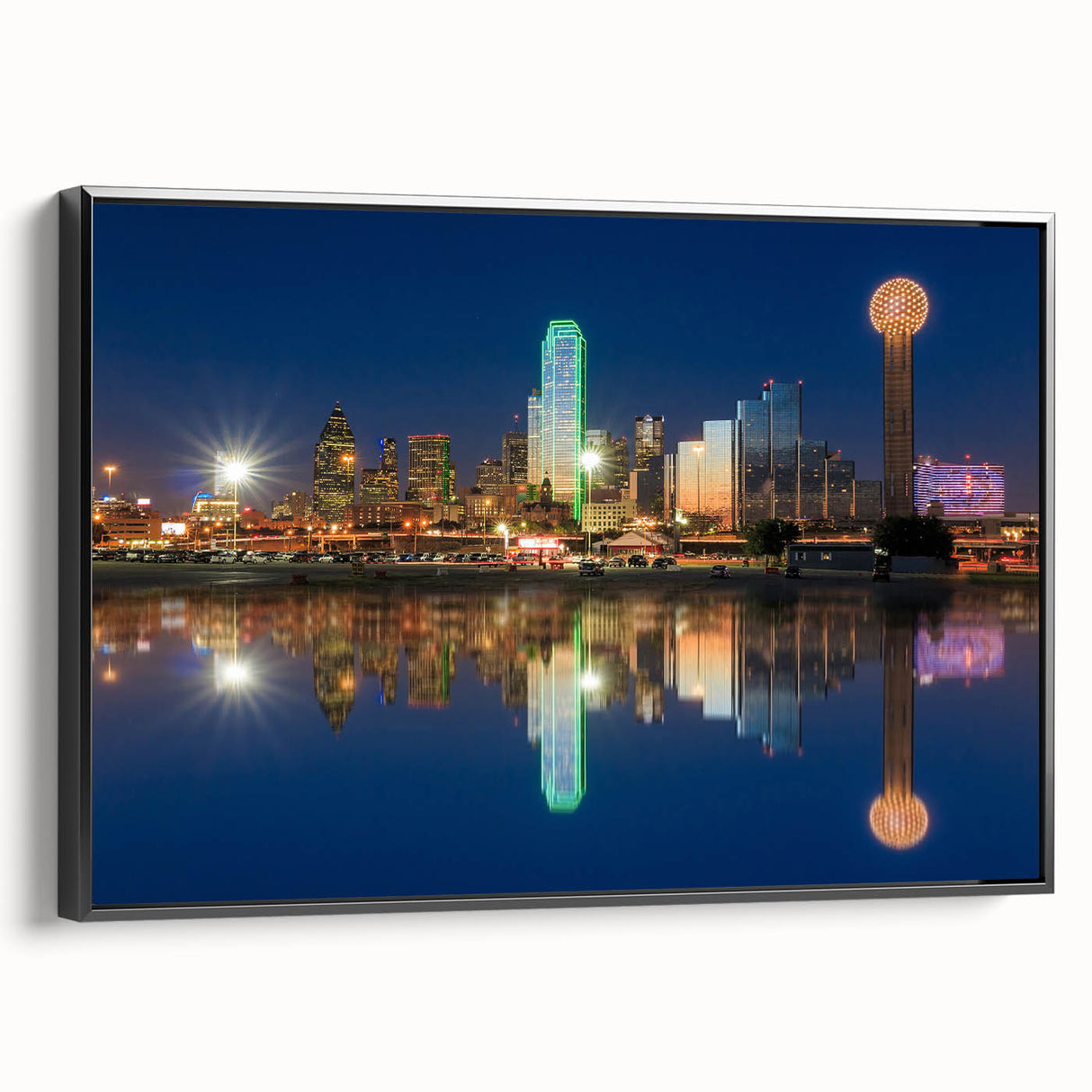 Black and white landscape art painting on canvas featuring a vintage poster design, ideal for bedroom wall decor.