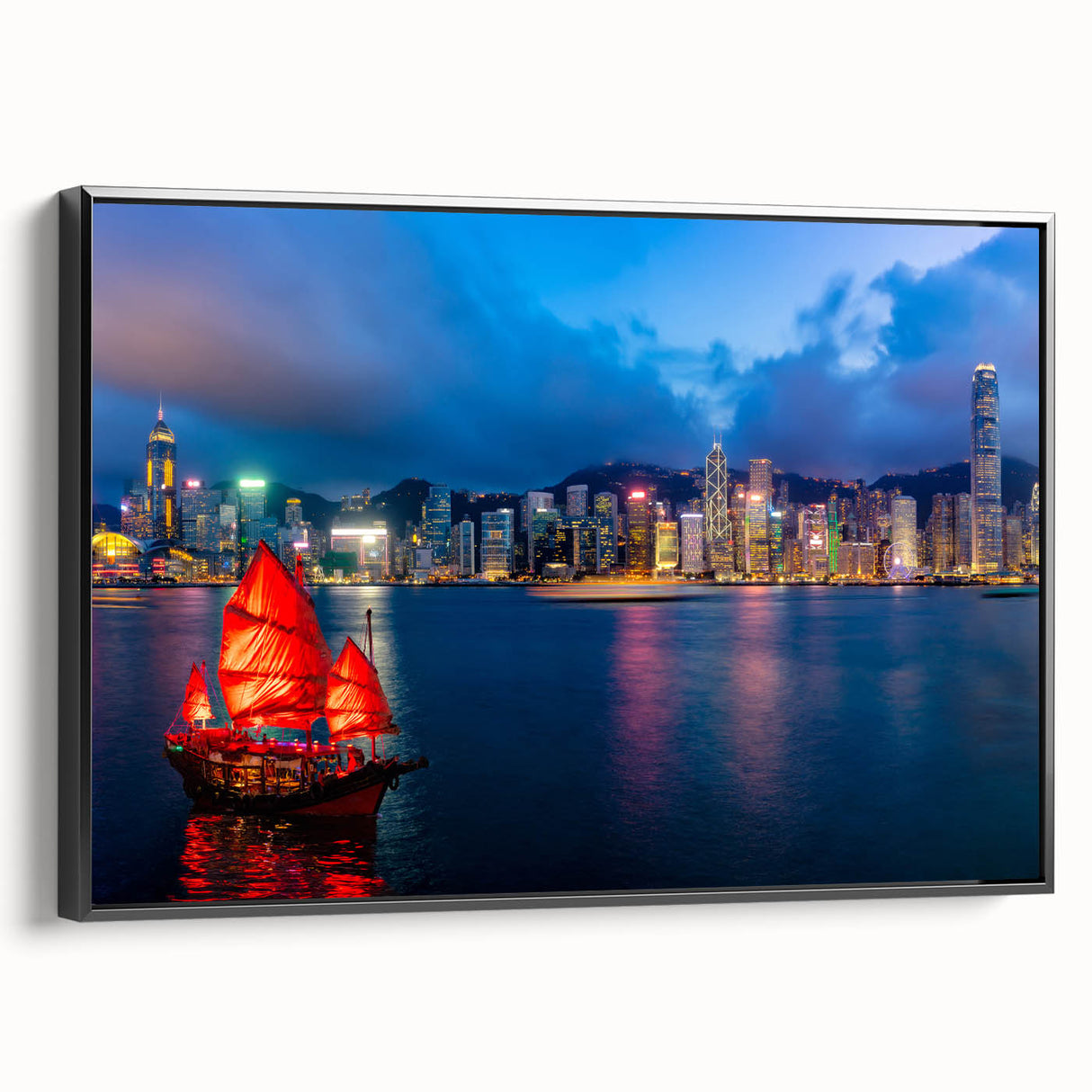 Black and white landscape painting on canvas, depicting a serene mountain scene, ideal for bedroom decor.