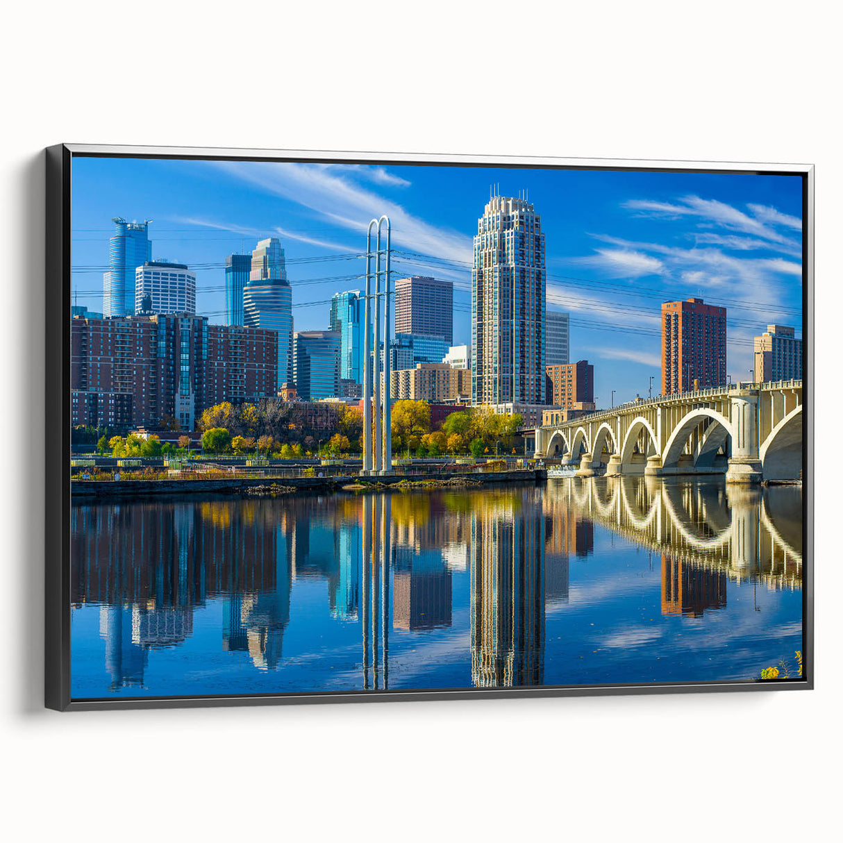 Black and white vintage poster art of a mountain landscape, ideal for bedroom wall decor.