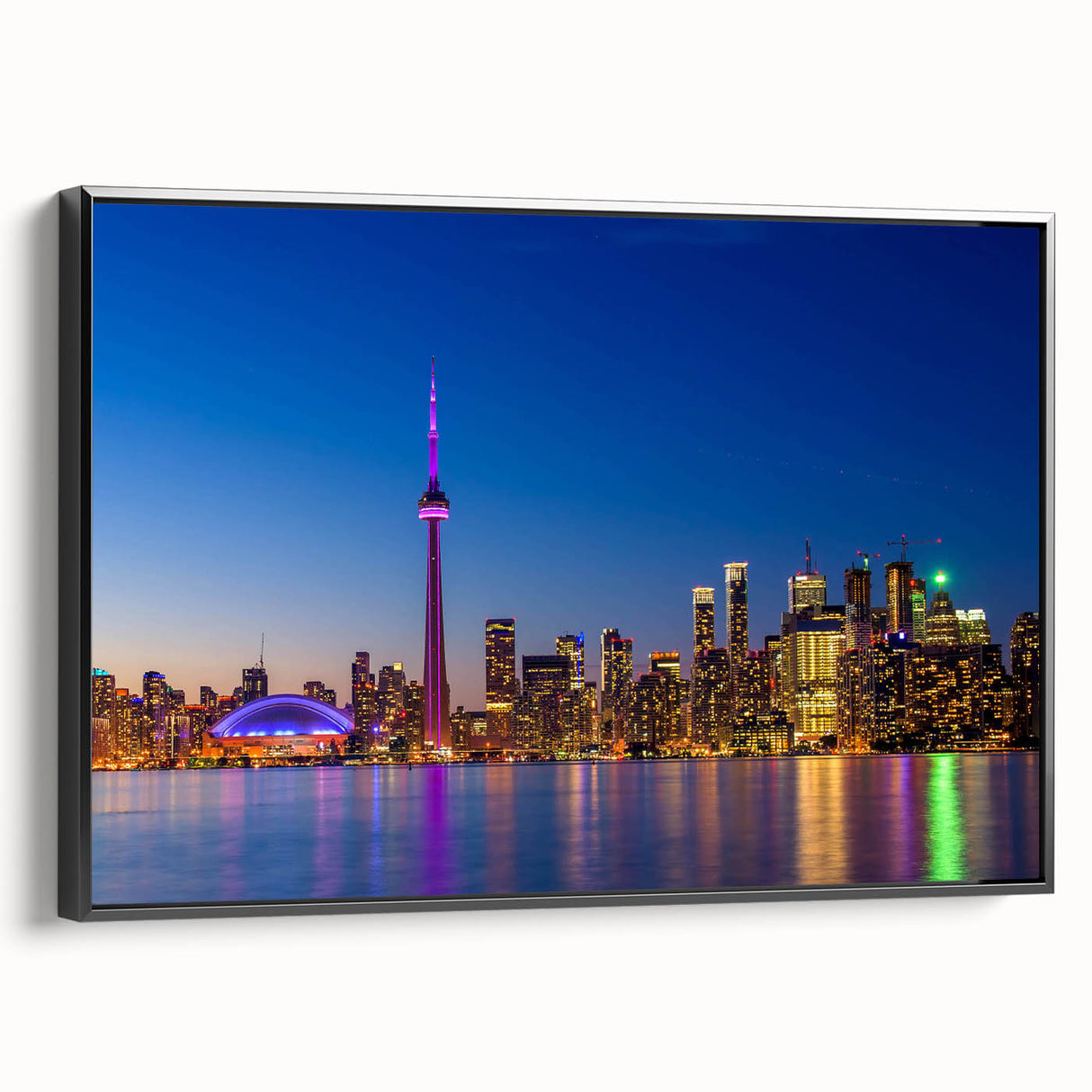 Black and white vintage poster art depicting a serene landscape, ideal for bedroom wall decor.