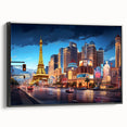 Black and white vintage poster art of a serene landscape, printed on framed canvas, suitable for bedroom decor.