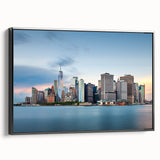 Black and white vintage poster art of a serene landscape, printed on framed canvas, suitable for bedroom decor.