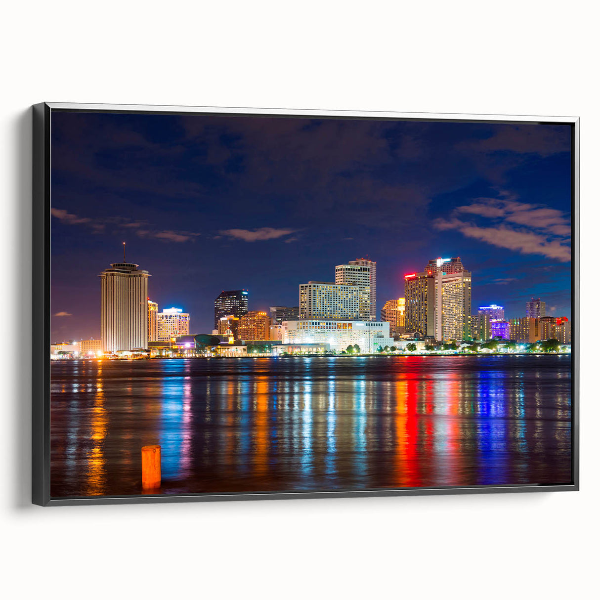 Black and white vintage poster art depicting a serene landscape, printed on canvas, suitable for bedroom ambiance.
