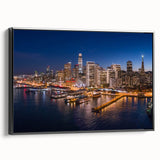 Black and white vintage poster art depicting a serene landscape, ideal for bedroom wall decor.