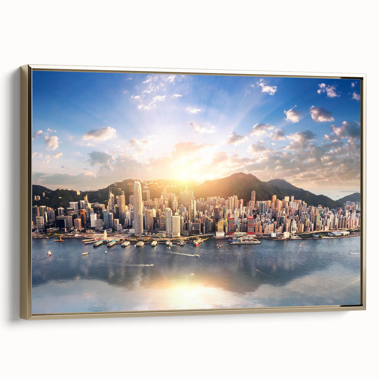 Landscape painting of a tranquil forest in muted green and brown tones on canvas, ideal for bedroom wall art.