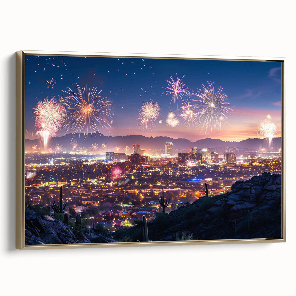Landscape art painting on canvas featuring a serene lakeside scene in muted earth tones, ideal for bedroom wall decor.