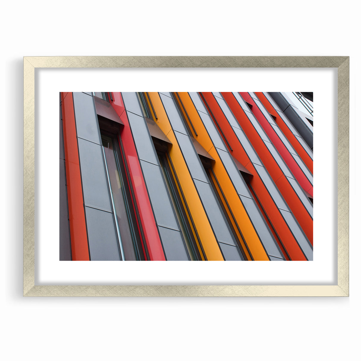 Abstract Geometric Architecture Art - Bold Urban Wall Print