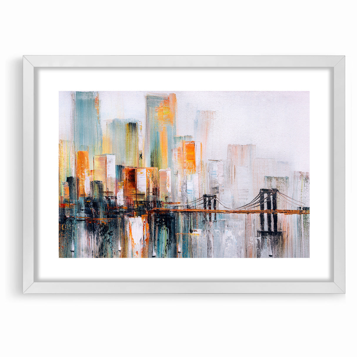 Abstract Architecture Cityscape Art - Geometric Urban Building Print