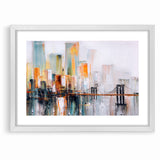 Abstract Architecture Cityscape Art - Geometric Urban Building Print