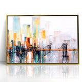 Abstract Architecture Cityscape Art - Geometric Urban Building Print