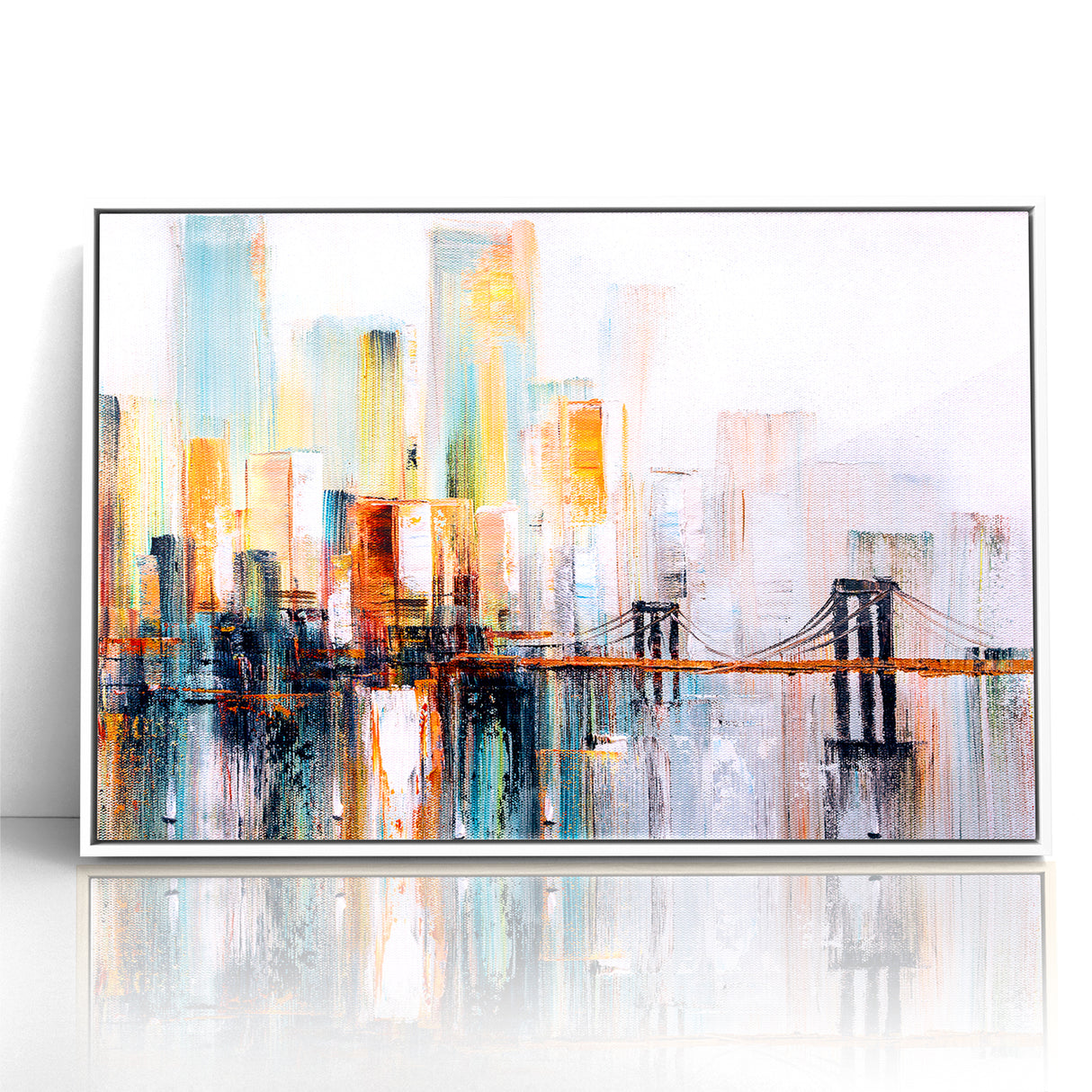 Abstract Architecture Cityscape Art - Geometric Urban Building Print