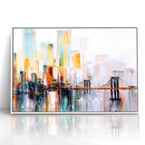 Abstract Architecture Cityscape Art - Geometric Urban Building Print