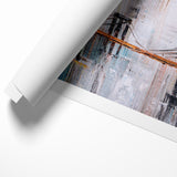 Abstract Architecture Cityscape Art - Geometric Urban Building Print