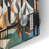 Large Abstract Architecture Canvas Print | Geometric Urban Art