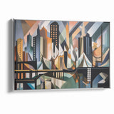 Large Abstract Architecture Canvas Print | Geometric Urban Art