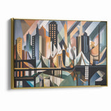 Large Abstract Architecture Canvas Print | Geometric Urban Art