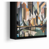 Large Abstract Architecture Canvas Print | Geometric Urban Art