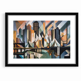 Large Abstract Architecture Canvas Print | Geometric Urban Art
