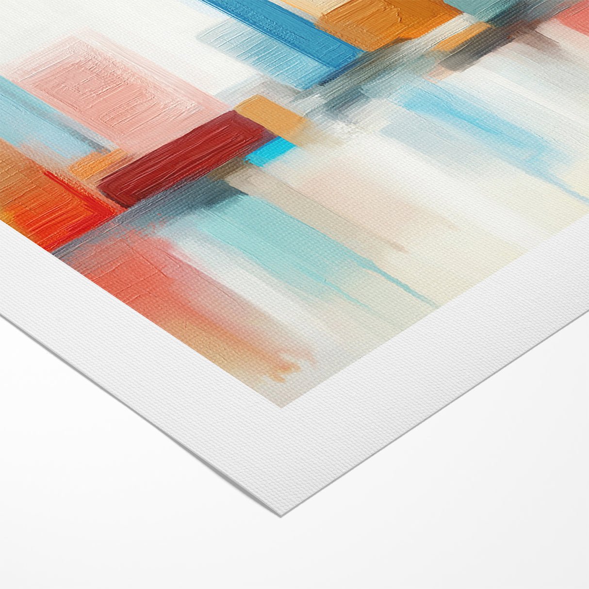 Colorful Abstract Cityscape Art - Modern Architectural Wall Print