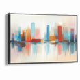 Colorful Abstract Cityscape Art - Modern Architectural Wall Print