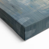 Modern Abstract Skyline Art - Urban Blue and Gold Architectural Print