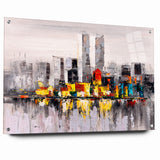 Colorful Abstract Cityscape Art - Modern Urban Architectural Print