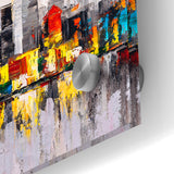 Colorful Abstract Cityscape Art - Modern Urban Architectural Print
