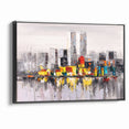Colorful Abstract Cityscape Art - Modern Urban Architectural Print