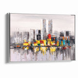Colorful Abstract Cityscape Art - Modern Urban Architectural Print